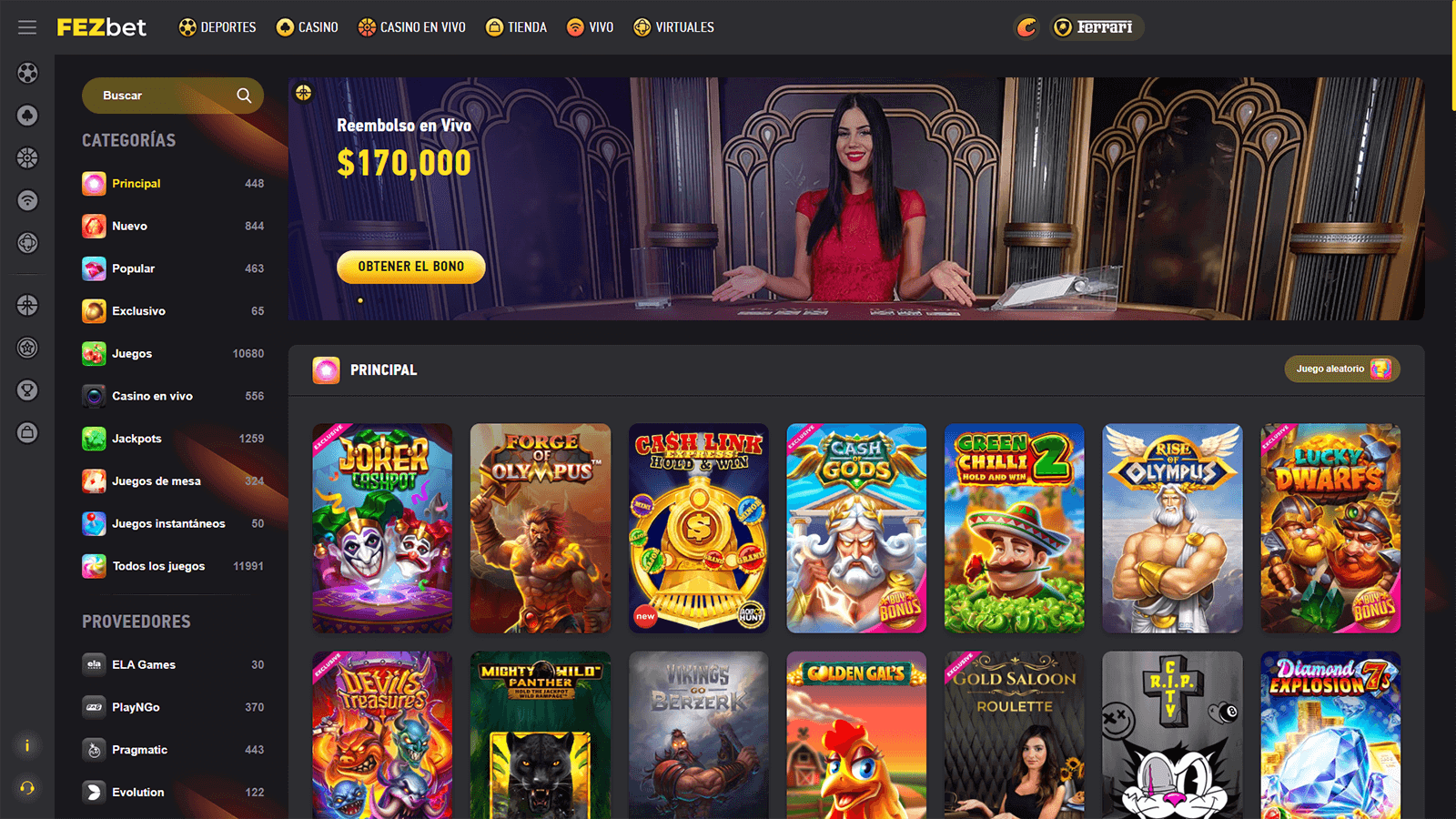 CasinosOnlineHEX.cl   FEZbet Casino Pagina de Inicio