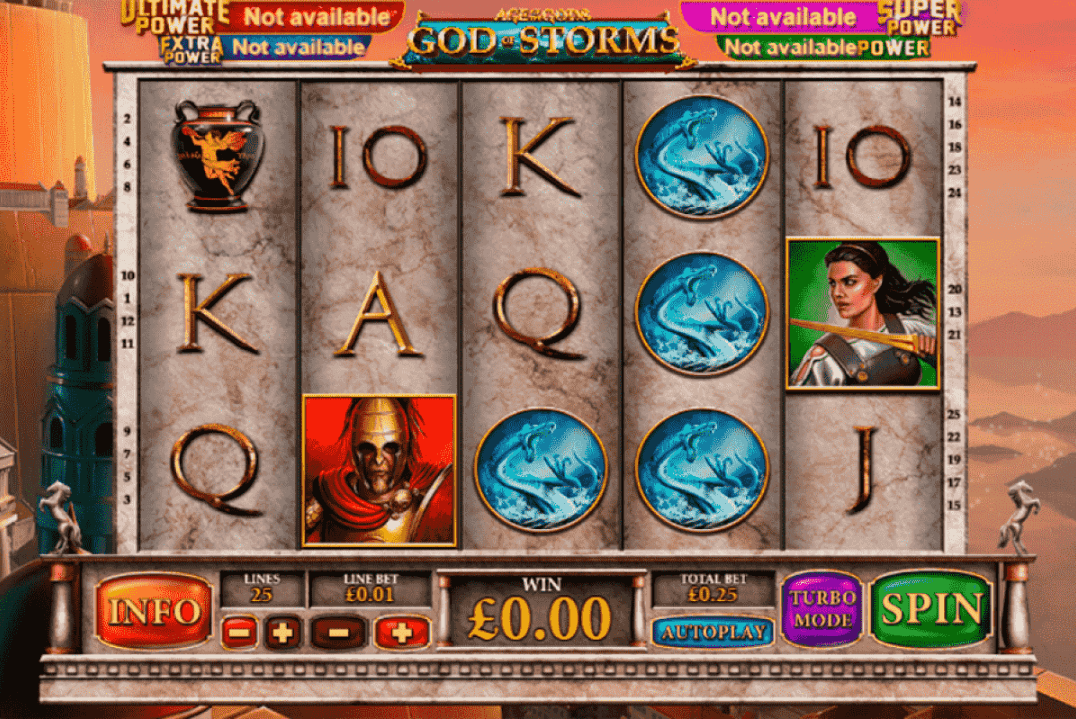 tragaperras age of the gods god of storms playtech