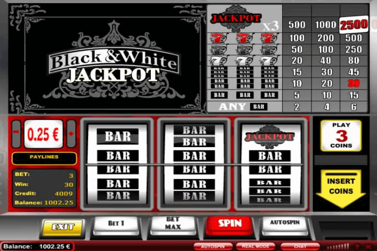 tragaperras black and white de isoftbet