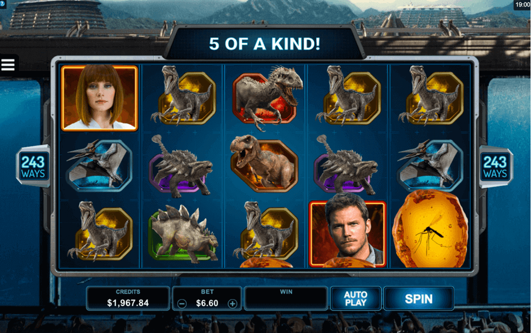 tragaperras jurassic world microgaming
