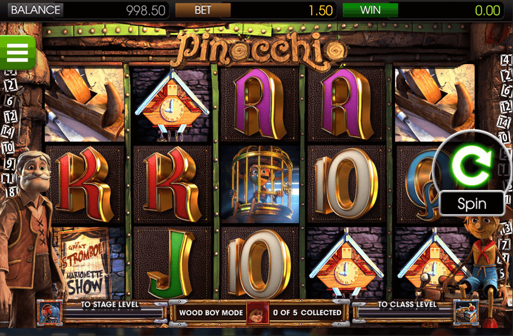 tragaperras pinocchio betsoft