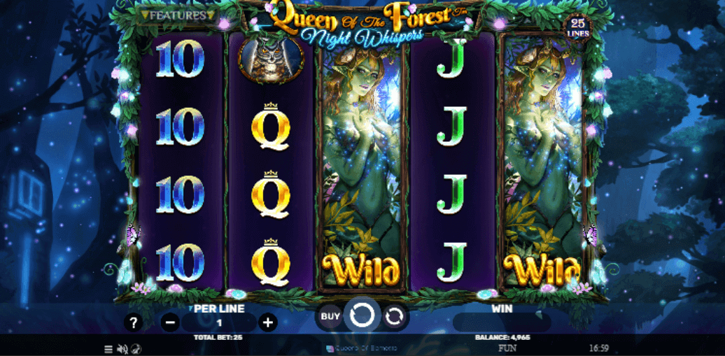 tragaperras queen of the forest night whispers spinomenal