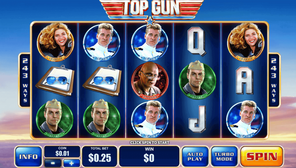 tragaperras top gun playtech